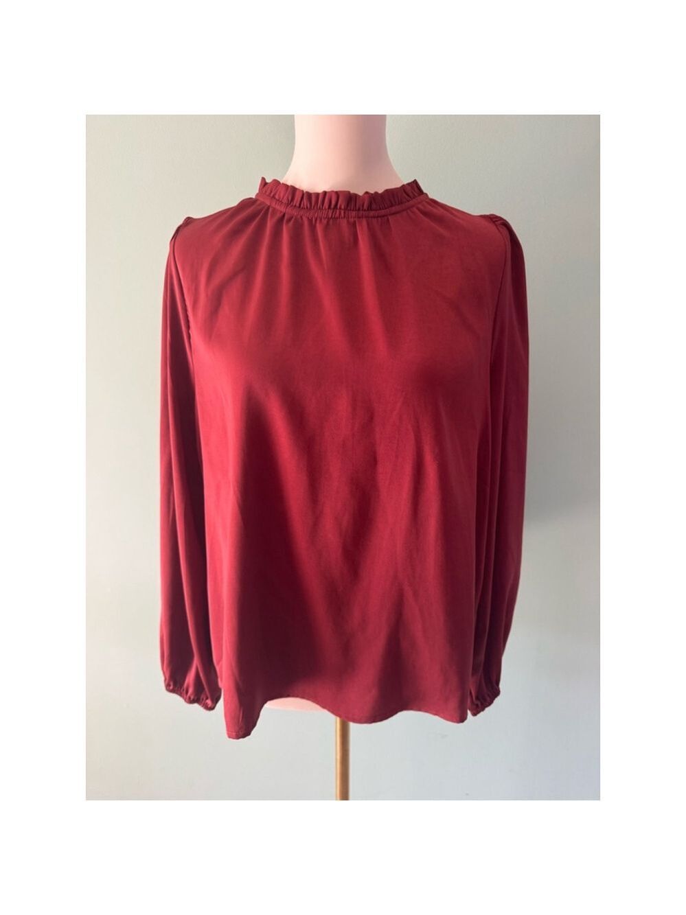 Women's Betsey's Boutique Shop Blouse Size M Rust